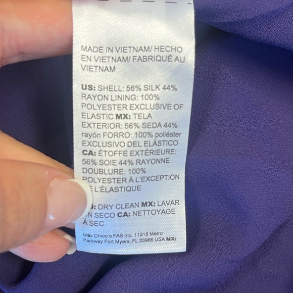 Silk Floral Burnout Off Shoulder Blouse - Picture 7 of 13